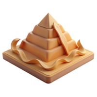 serene classic 3D Render of Abstract Pyramid Structure exclusive png