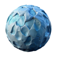 dramatic rustic Abstract 3D Ice Planet Render high resolution png