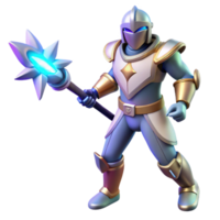 stunning modern 3D Render Knight Fantasy Warrior authentic png