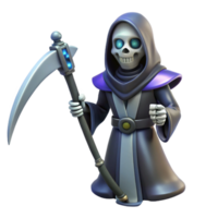 impressive abstract Grim Reaper 3D Render original png