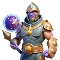 wonderful abstract Fantasy Game 3D Render Powerful Mage high resolution png