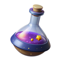 serene abstract Cosmic Potion 3D Render high quality png
