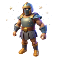 magnificent vintage 3D Render of a Mighty Warrior high resolution png