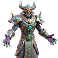 stunning contemporary 3D Render of a Fantasy Character exclusive png