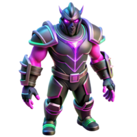 impressive minimalist Powerful 3D Render of a Cybernetic Warrior 4K png