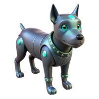 serene abstract 3D Render Robotic Dog Illustration original png