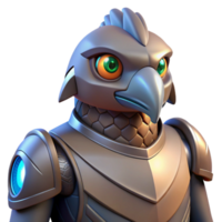 impressive abstract 3D Render of a Robotic Bird professional png