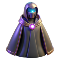 wonderful rustic Robotic Wizard 3D Render genuine png
