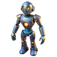 wonderful modern 3D Render of a Friendly Robot high resolution png