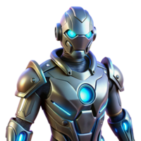magnificent abstract Futuristic Robot 3D Render high resolution png
