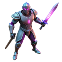elegant modern 3D Render of a Mighty Knight authentic png