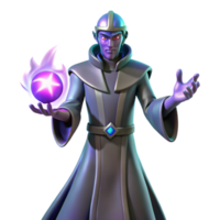 magnificent abstract 3D Render Wizard Casting Spell high resolution png