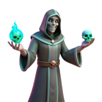 magnificent abstract 3D Render Dark Wizard Illustration genuine png