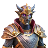impressive classic Fantasy 3D Render Armored Warrior authentic png