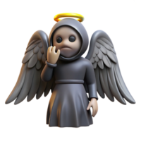 beautiful abstract 3D Render of a Pensive Angel exclusive png