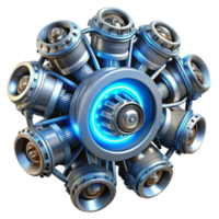 elegant rustic Futuristic Engine Design Advanced Radial Turbine Technology genuine png