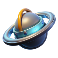 serene classic 3D Render of Futuristic Planet authentic png
