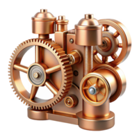 extraordinary rustic Steampunk Gear Mechanism Intricate Bronze Cogs and Wheels high quality png