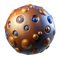 serene abstract Abstract Sphere Metallic Texture, Embedded Spheres, 3D Render 4K png