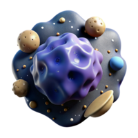 wonderful artistic Abstract 3D Render of Cell Structure premium png