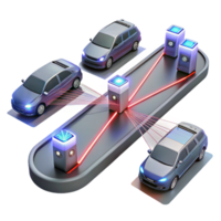 wonderful abstract Smart Vehicle Network Automated Intersection Management exclusive png