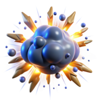 vibrant traditional Abstract Explosion Dynamic 3D Render of a Burst high resolution png