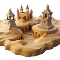 impressive minimalist Desert Oasis Sandcastles and Architectural Wonders authentic png