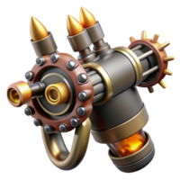 extraordinary contemporary Steampunk Gadget Futuristic Energy Weapon high resolution png