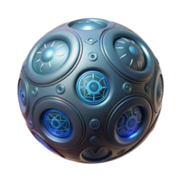 vibrant classic 3D Render of Spherical Speaker Array professional png