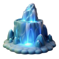 wonderful traditional Enchanted Waterfall 3D Render original png
