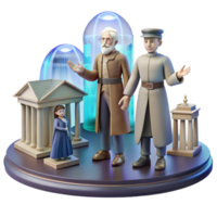 vibrant modern Exploring History Ancient Architecture, Figures, and Time Capsules professional png