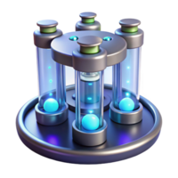 impressive abstract 3D Render Glowing Tubes Abstract Background high resolution png