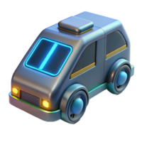 wonderful abstract Futuristic 3D Minivan Render 4K png