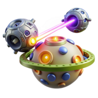 dramatic abstract 3D Render Cosmic Orb Laser original png