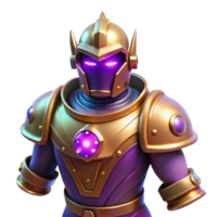 elegant rustic Golden Armor 3D Render exclusive png