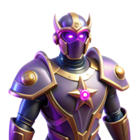 serene abstract 3D Render of a Powerful Galactic Knight detailed png