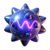 beautiful modern Abstract 3D Render of a Glowing Cosmic Orb original png