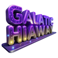 serene minimalist Galactic Highway 3D Render exclusive png