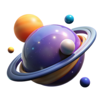 magnificent rustic Cosmic Sphere 3D Render authentic png