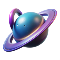 wonderful modern 3D Render of a Colorful Planet authentic png
