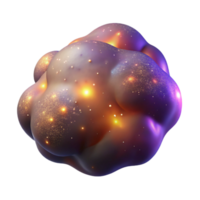 impressive minimalist 3D Abstract Cosmic Nebula Render authentic png