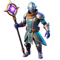 extraordinary abstract 3D Render of a Fantasy Mage genuine png