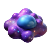 impressive abstract 3D Render Cosmic Nebula Illustration high resolution png