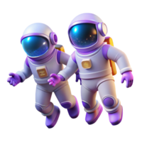 elegant rustic 3D Astronaut Illustration Space Explorers authentic png