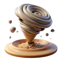 magnificent rustic Abstract Swirling Cream Vortex authentic png