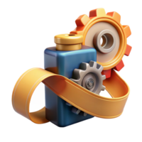 beautiful classic Continuous Integration Delivery Gears and Automation high resolution png