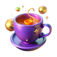 extraordinary contemporary Whimsical 3D Render of a Teacup 4K png
