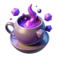 magnificent traditional Magical Purple Potion in a Geode Mug original png