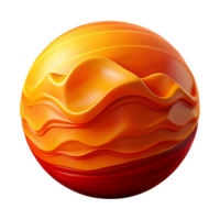 extraordinary rustic Abstract Orange and Red Wave Sphere high resolution png