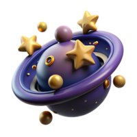 serene rustic Celestial Sphere 3D Render of Planets, Stars, and Orbits high quality png